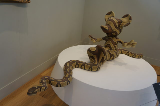 "Mickey Snake" from "Dismaland" installation. 2015. Fiberglass, Polyester Resin and Acrylic.